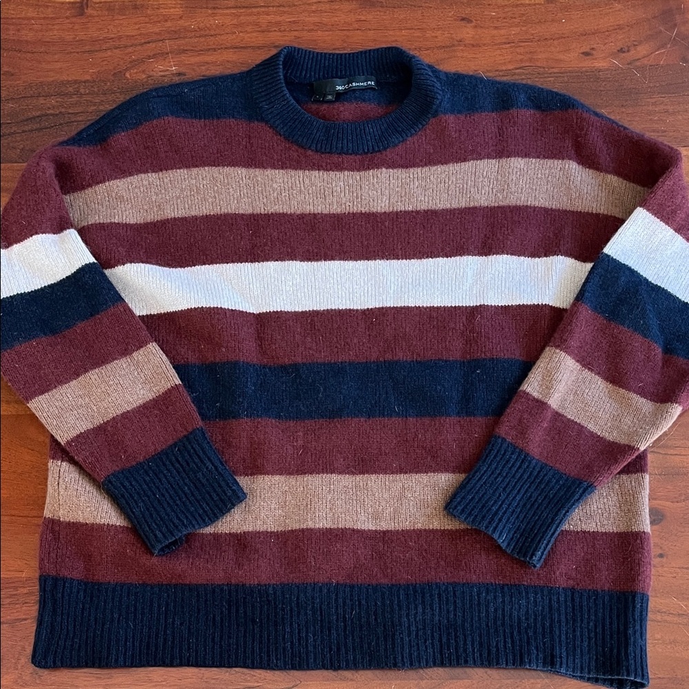 360 Cashmere Striped Sweater